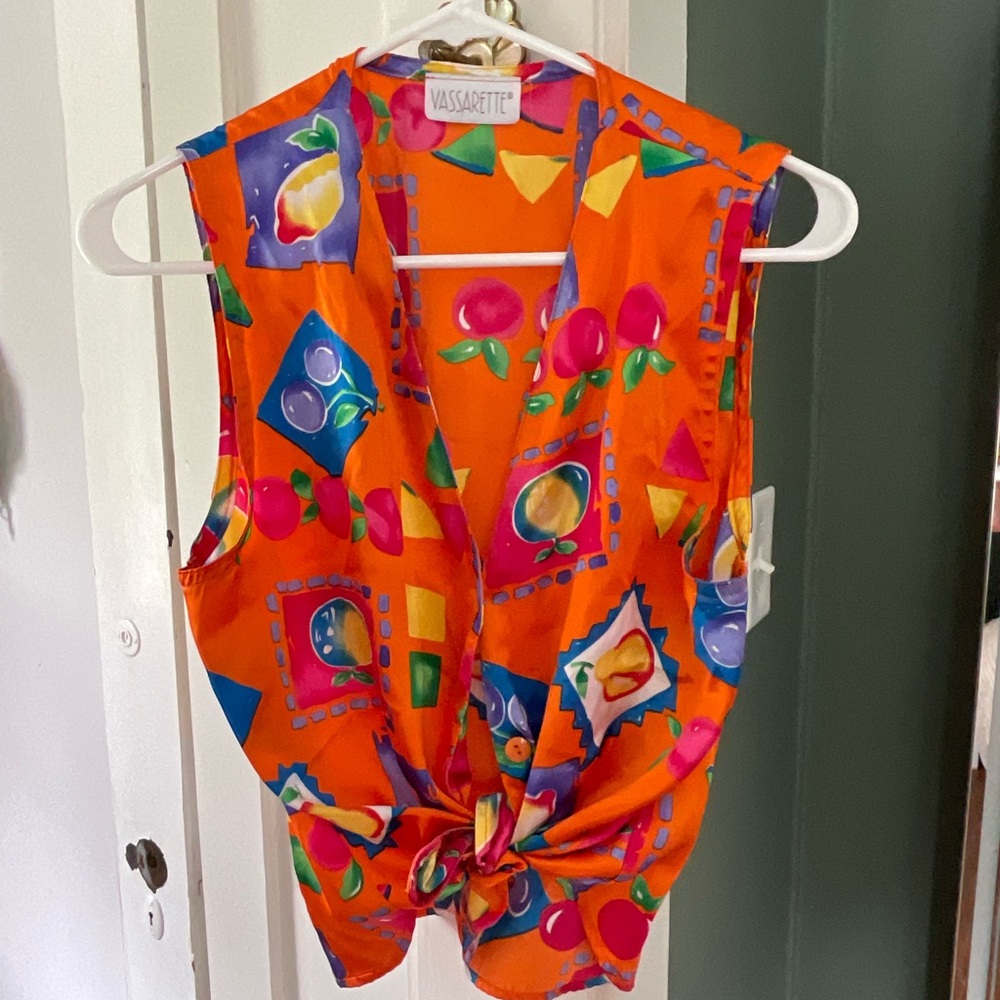 Vintage Vassarette Silk Top